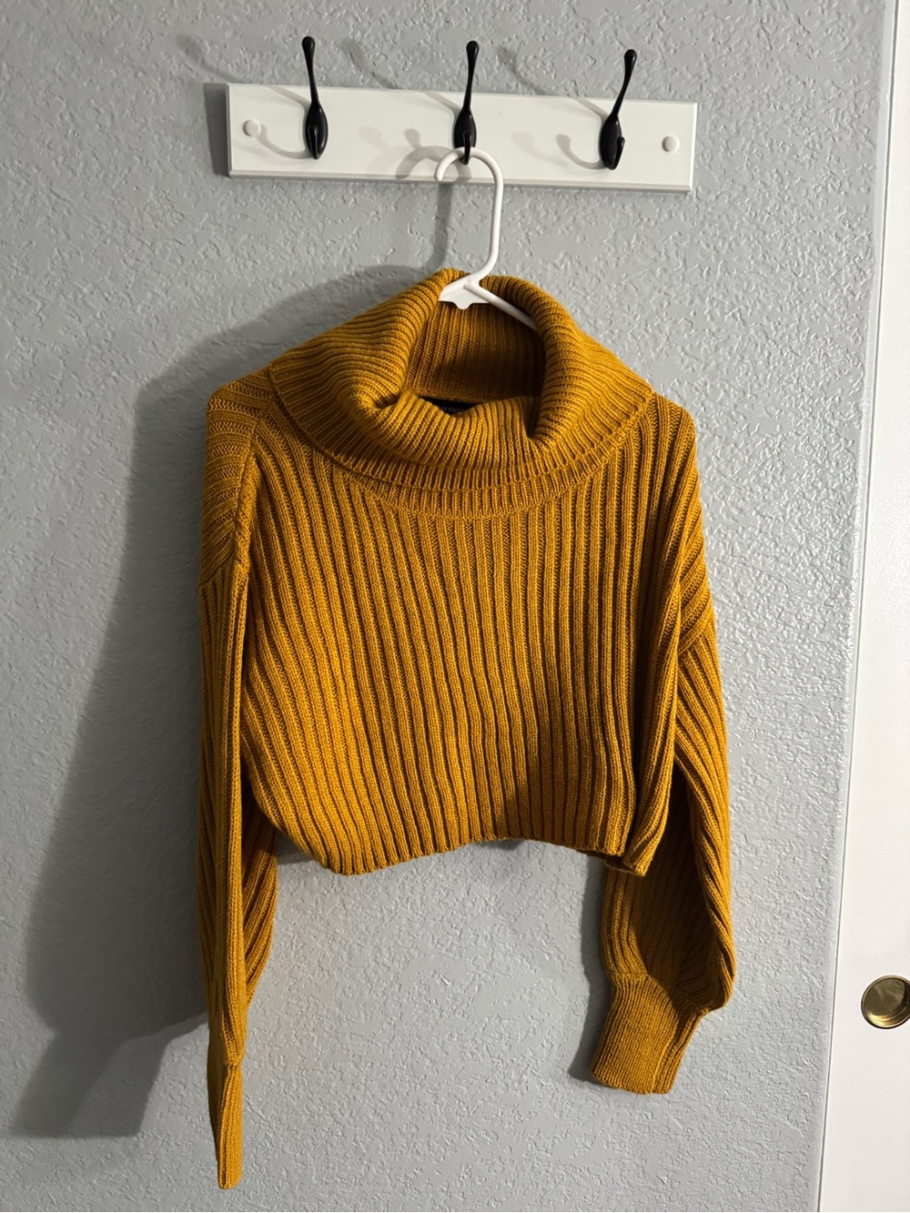Streetwear Society Ribbed Turtleneck Sweater - Mustard